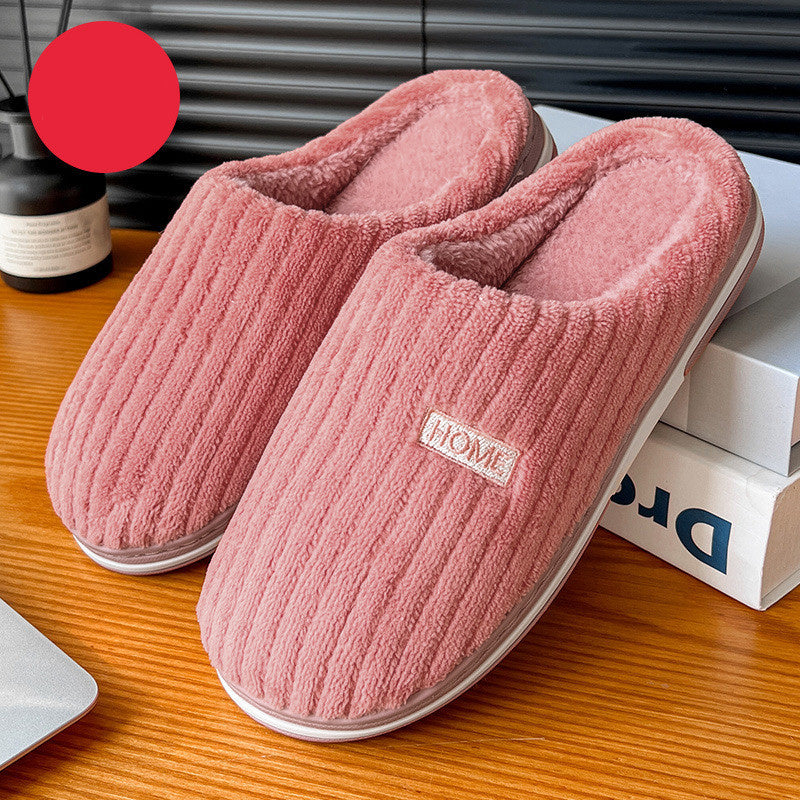 Simple Cotton Slippers Non-slip Household Slippers Indoor Women's House Shoes